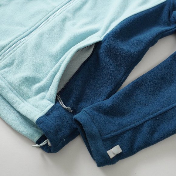 The North Face Full-Zip Fleece Jacket Outdoor Embroidered Logo Blue Women Size M - Picture 9 of 16